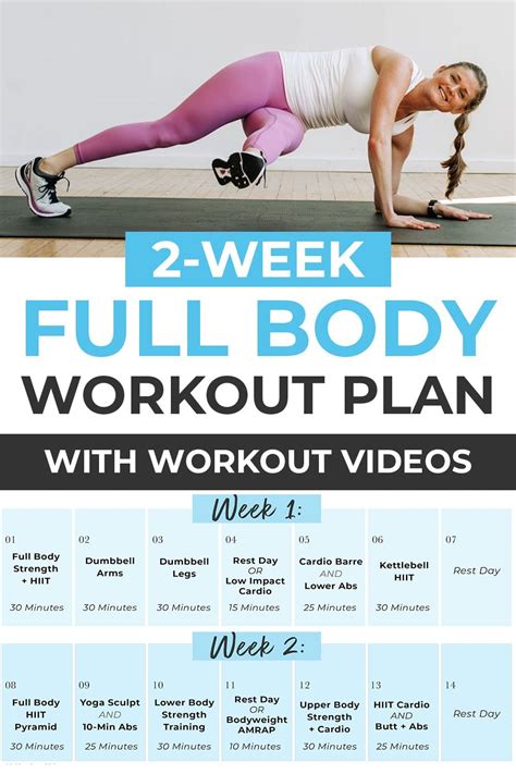 2 week exercise plan.